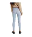Womens/ladies 721 Leather Patch High Rise Skinny Jeans Light Blue Levis-3