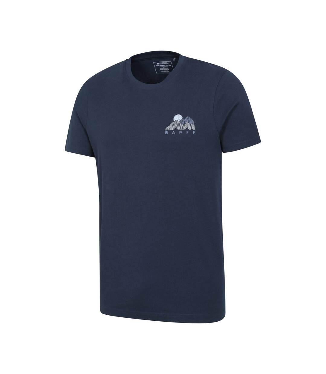 T-shirt Manches Courtes Motif/style Graphique Banff Homme Bleu Marine Mountain Warehouse-3