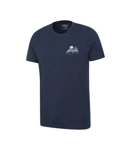 T-shirt Manches Courtes Motif/style Graphique Banff Homme Bleu Marine Mountain Warehouse