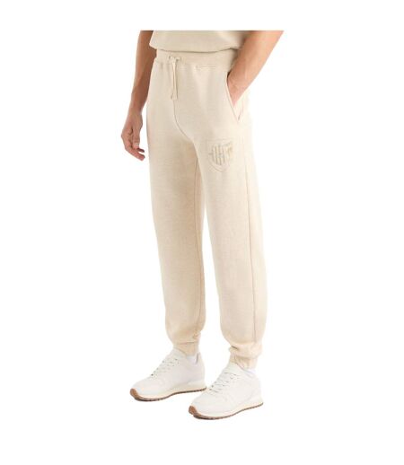Mens crest jogging bottoms oatmeal marl Umbro