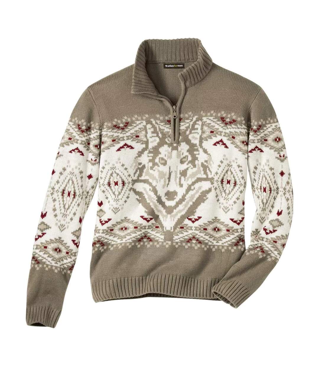 Pull homme marron Atlas For Men-1