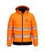 Mens Hi-vis Tunnel Ultrasonic Heated Padded Jacket Orange Black Portwest-1