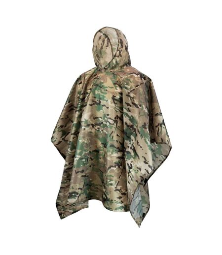 Poncho Motif/style Camouflage Homme Vert Mil-Com