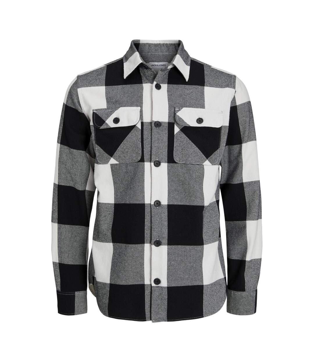 Surchemise Manches Longues Motif/style À Carreaux Homme Blanc Jack And Jones-3