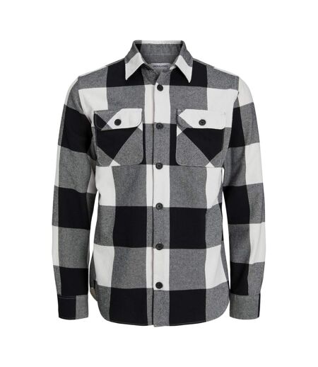 Surchemise Manches Longues Motif/style À Carreaux Homme Blanc Jack And Jones