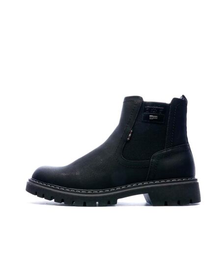 Bottines noires homme relife jubilor
