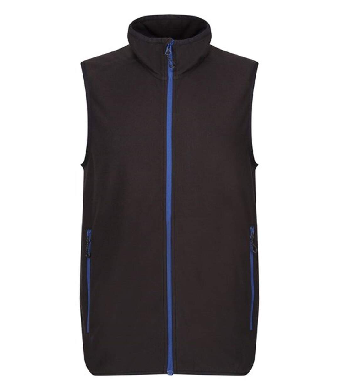 Gilet sans manches polaire - Homme - TRF695 - noir et bleu roi