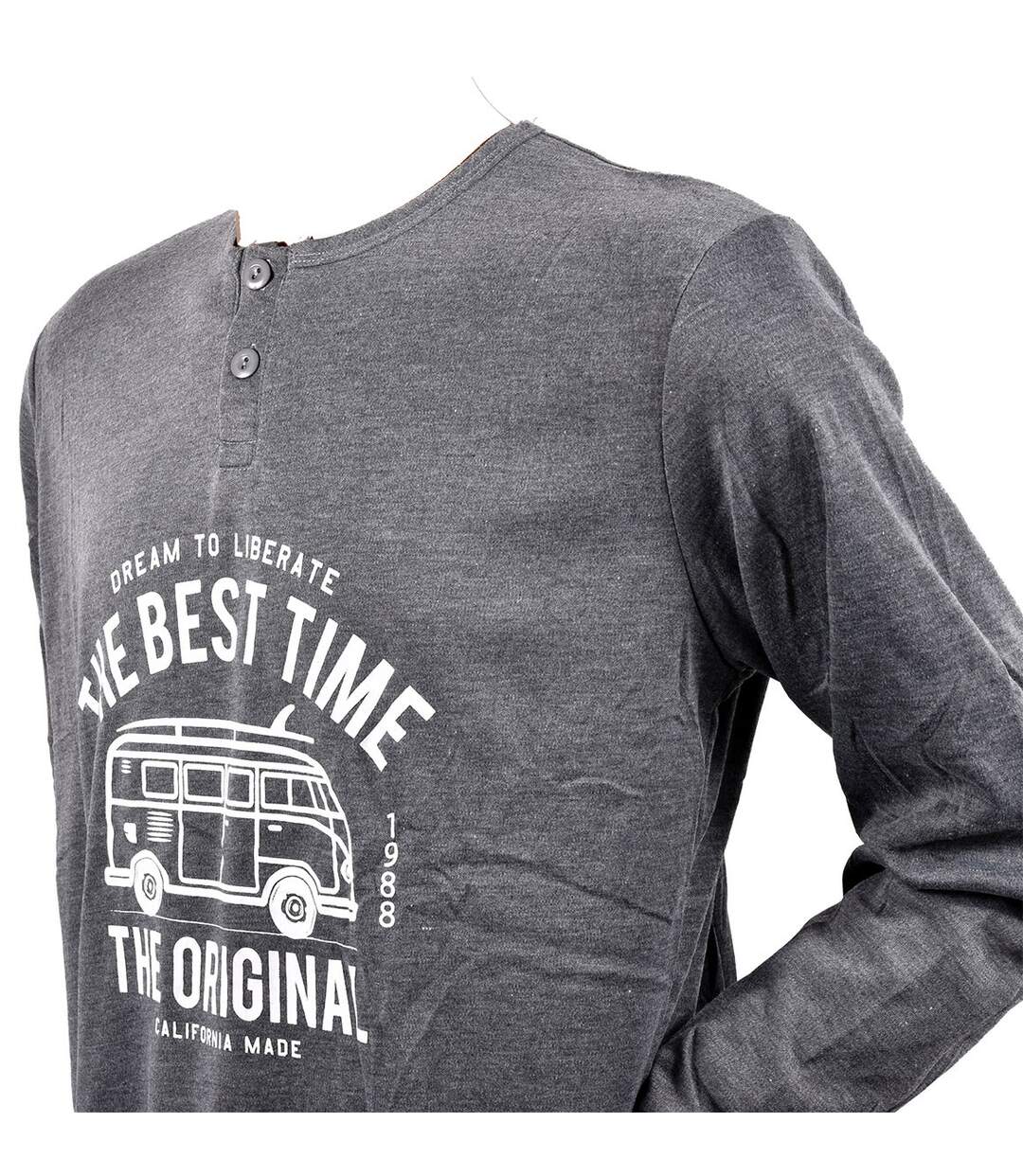 Pyjama Homme Long SWEET SECRET C2710 VAN LIFE GRIS-4