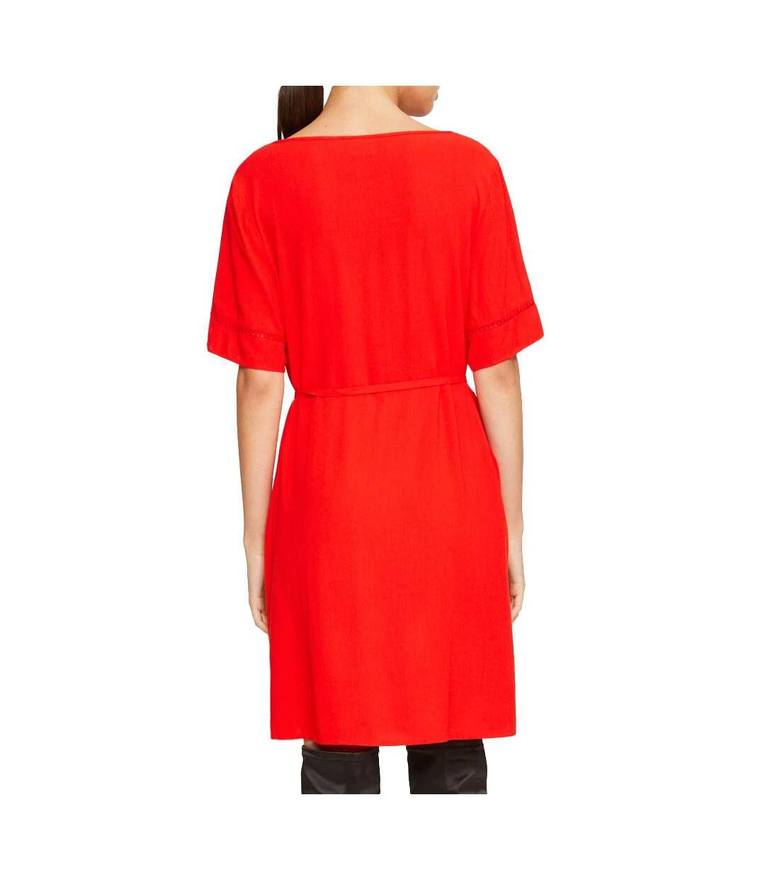 Robe Rouge Femme Vila Detail - 34