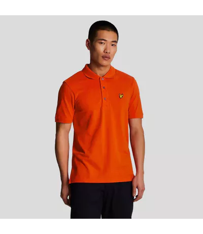 Polo Uni Homme Orange Lyle & Scott