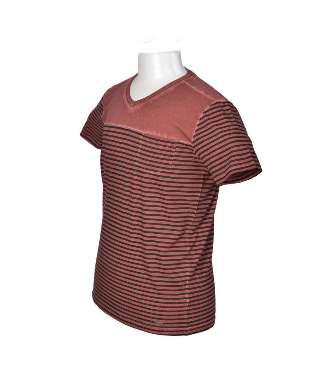 Tee shirt manches courtes homme de couleur rouge