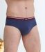 Pack of 5 Men's Casual Briefs - 2 Navy 1 Burgundy 2 Patterned 