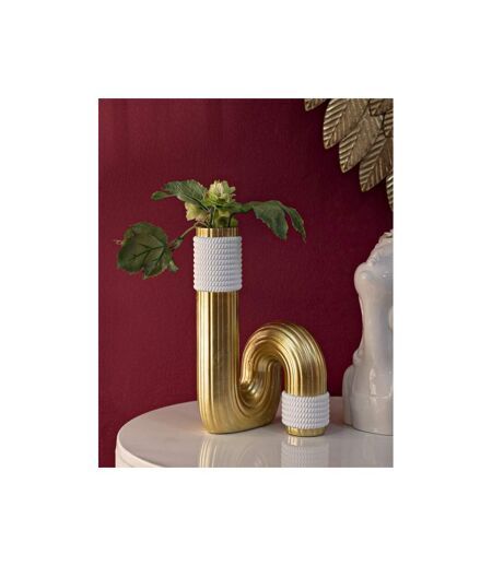 Vase Design en Résine Bann 25cm Or