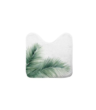 Tapis Contour WC Havane 45x45cm Blanc