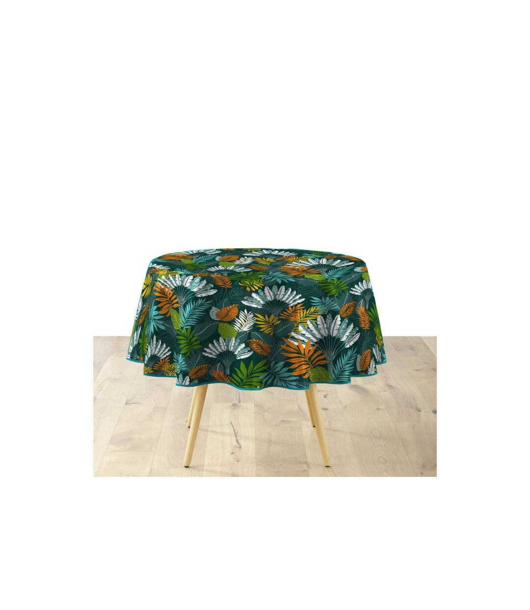 Nappe Ronde Imprimé Panazio 160cm Vert