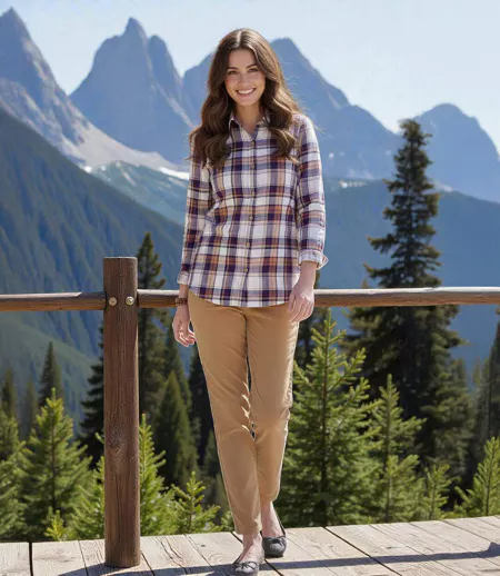 Le Pantalon Tregging en Velours Côtelé Stretch