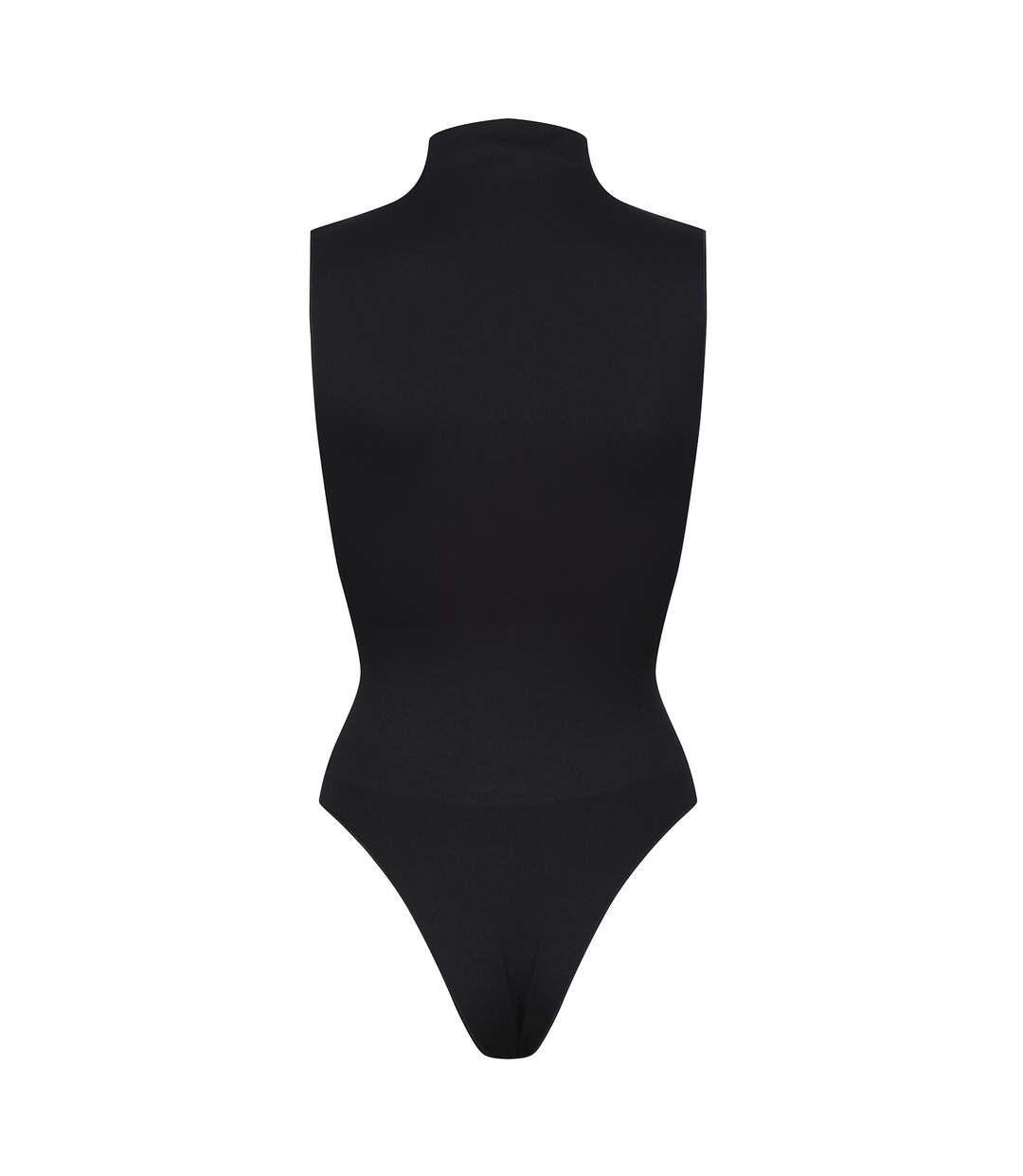 Ladies Essentials Sleeveless Turtleneck Bodysuit Sculpting Recycled Stretch Fit-2