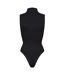 Ladies Essentials Sleeveless Turtleneck Bodysuit Sculpting Recycled Stretch Fit-2