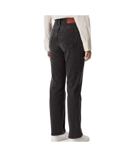 Jean noir délavé femme calvin klein jeans straight