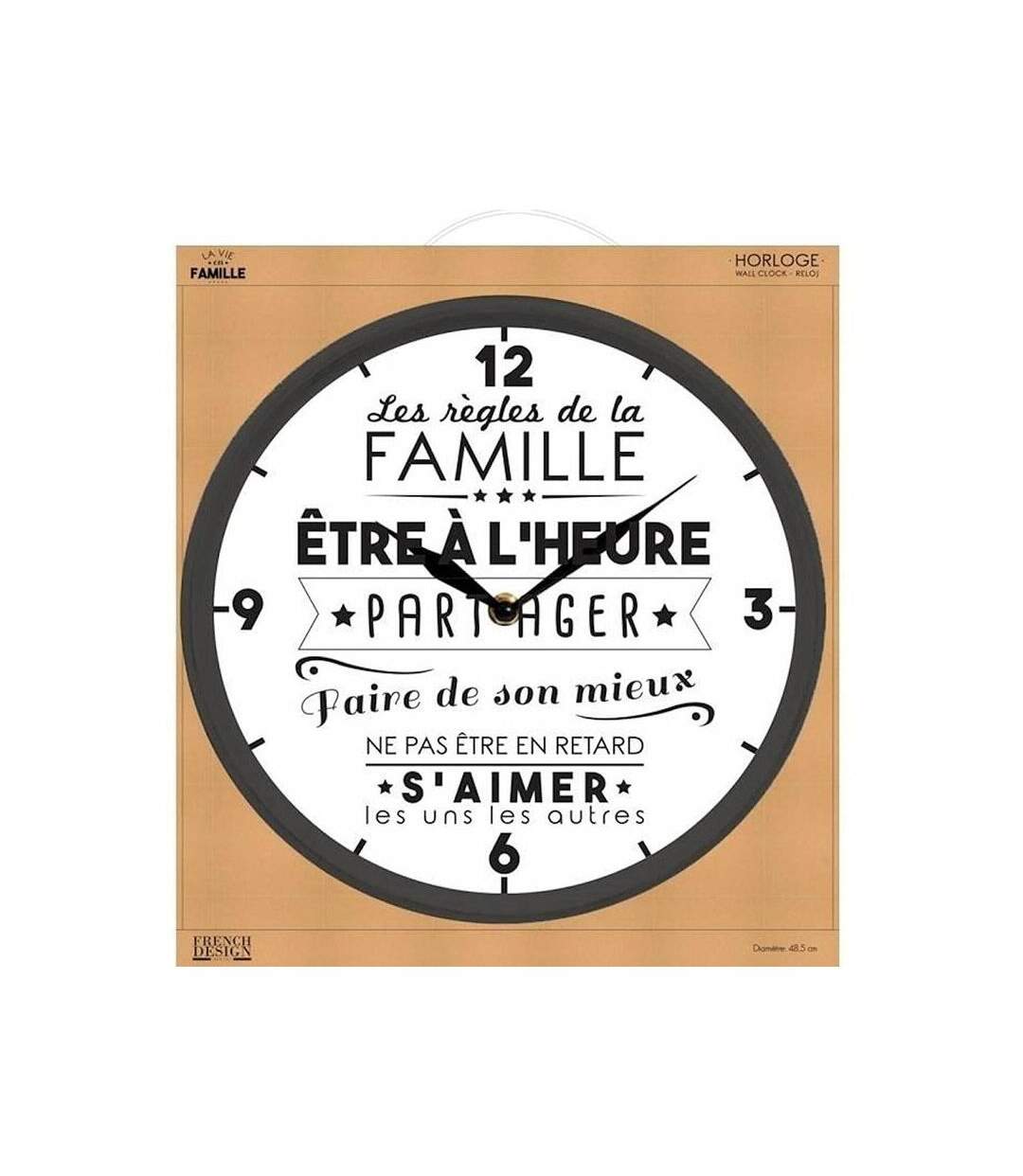Horloge en plastique La vie en famille-4
