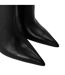 Womens/ladies Leather Stiletto Heel Ankle Boots Black Steve Madden-4