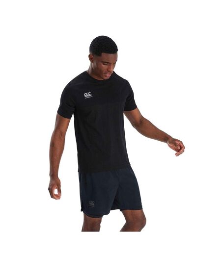 Canterbury Mens V2 Seamless T-Shirt (Black/Gray)
