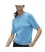 T-Shirt bleu femme vero moda gold-1