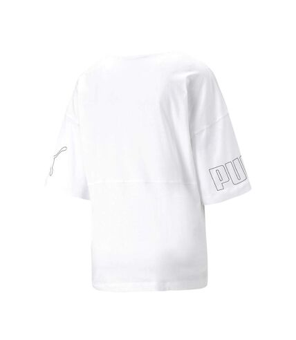 T-shirt Blanc Femme Puma Clrblk - S