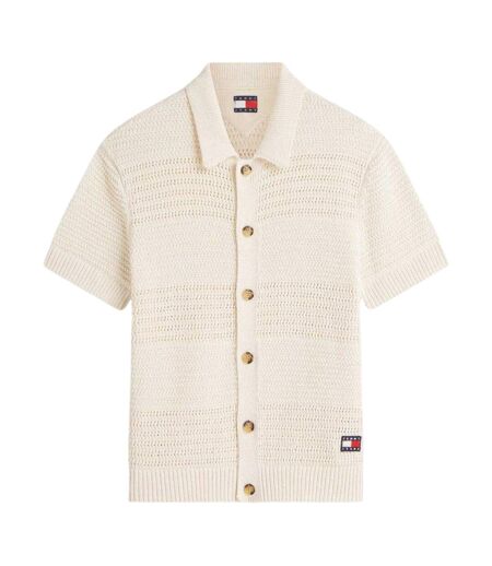 Mens Short-sleeved Shirt Calico Tommy Jeans