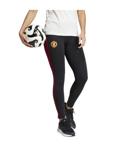 Legging Motif/style Manchester United Fc Femme Noir Adidas