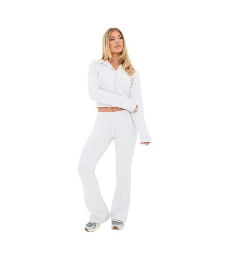 Womens/ladies Logo Flared Jogging Bottoms Grey I Saw It First