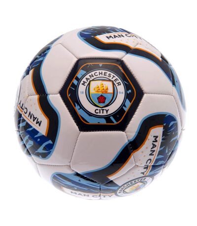 Manchester City FC - Ballon de foot (Bleu ciel / Bleu marine / Blanc) (Taille 5) - UTTA10687