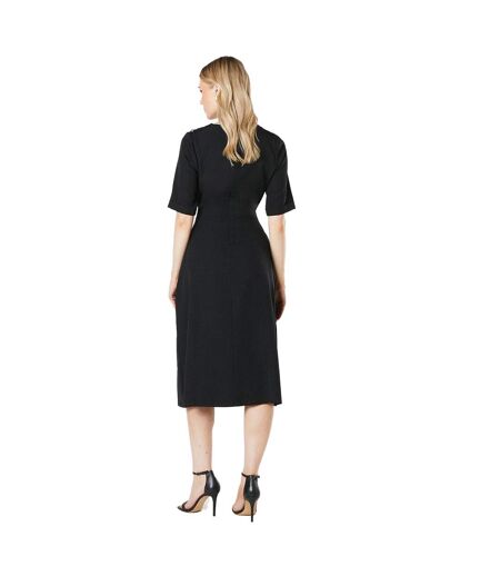 Womens/ladies utility midi dress black Principles