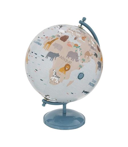 Globe Terrestre Enfant Animaux 28cm Bleu
