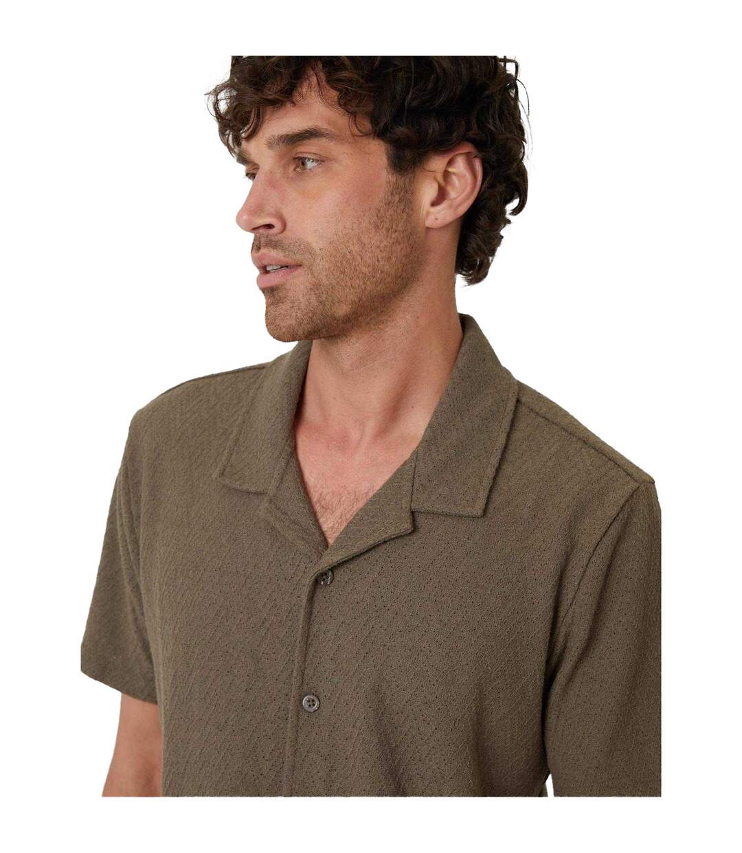 Chemise Selkirk Homme Vert Kaki Threadbare-4