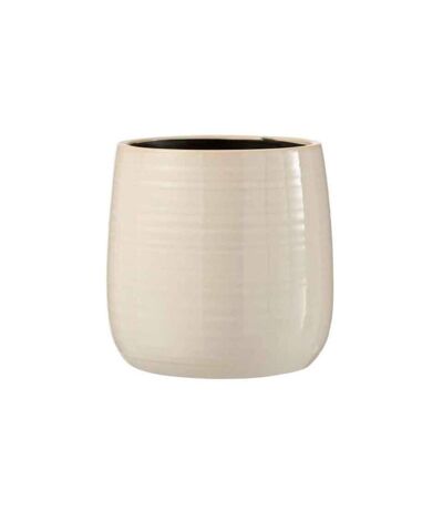 Cache-Pot en Céramique Uni 16cm Blanc