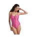 Maillot De Bain 1 Pièce Motif/style Maillé Femme Framboise Be You-2
