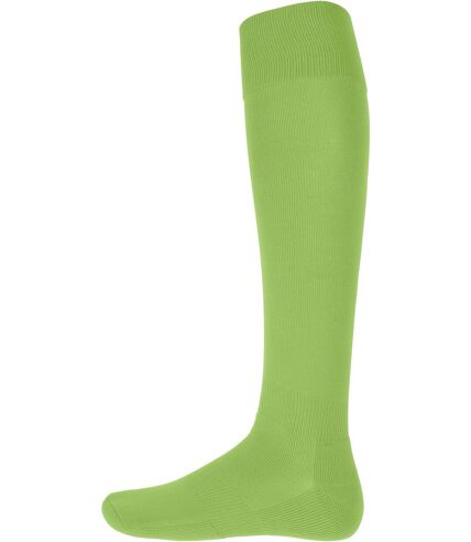 chaussettes sport unies - PA016 - vert lime