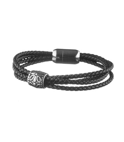 Bracelet noir geographical norway tresses motif - taille unique