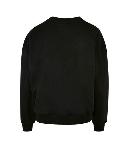 Build Your Brand Womens/Ladies Oversized Sweatshirt (Black) - UTRW8944