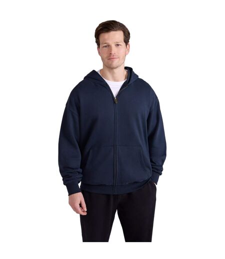 Mens icon logo full zip hoodie dark blue Animal