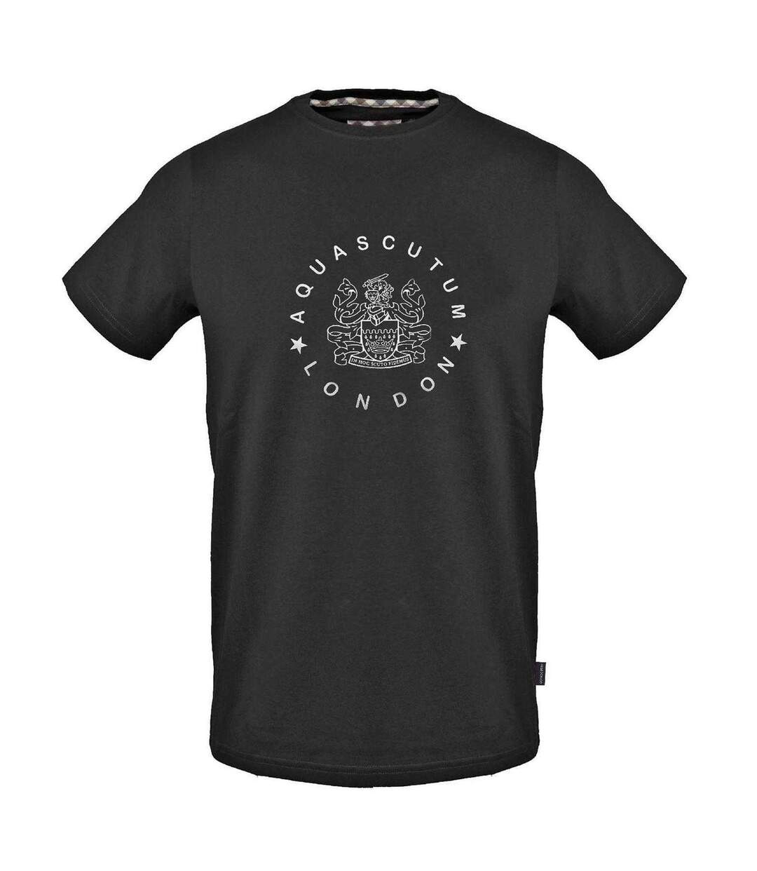 T-shirt Motif/style Imprimé Graphique Homme Noir Aquascutum-1