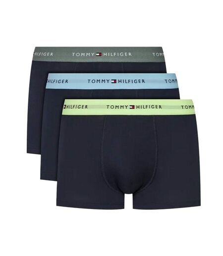 X3 boxers noir/kaki/vert/bleu  homme tommy hilfiger trunk - l