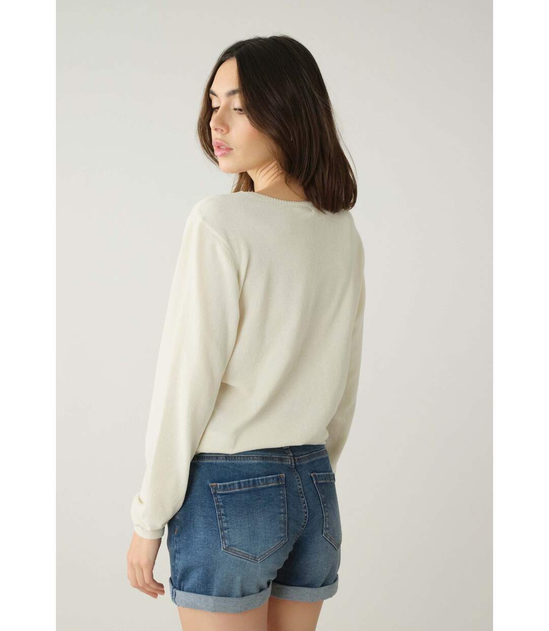 Pull style basique fantaisie pour femme KACILIA