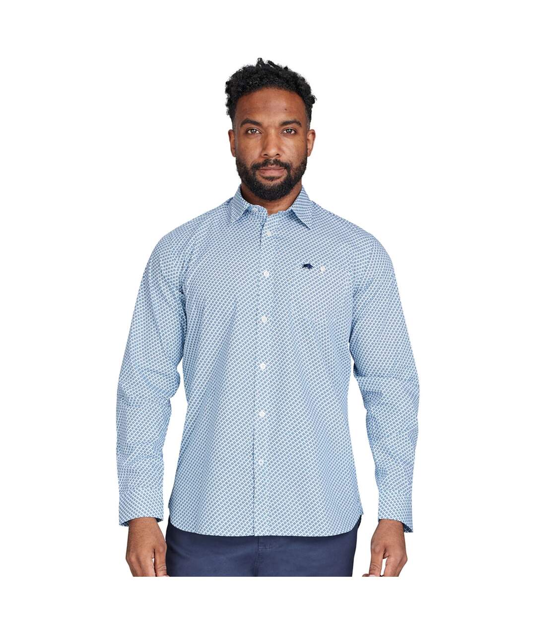 Chemise homme blanc Raging Bull-3