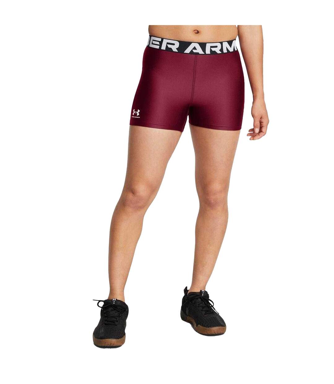 Short De Compression Heatgear Femme Rouge Under Armour-4