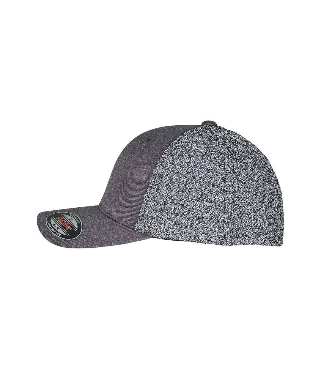 Unisex adult melange trucker cap black/grey Flexfit-3