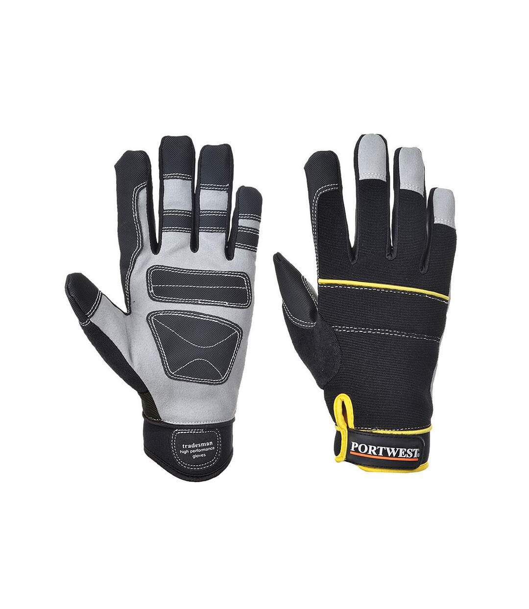 Gants tradesman high performance adulte l noir Portwest-1