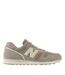 Womens/ladies 373 Suede Cushioned Trainers Beige Off White New Balance-3
