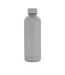 Impact recycled stainless steel vacuum insulated 500ml water bottle one size silver XD Collection-1